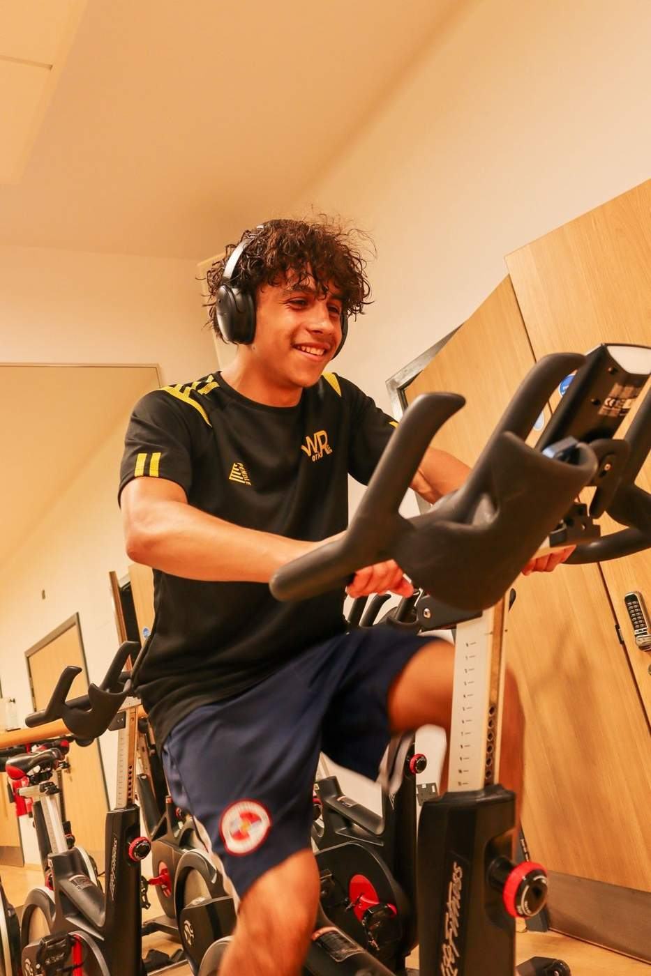 Close-up of a WorkRate player during gym conditioning
